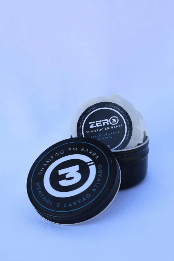 Shampoo em Barra Detox - Carvão Ativado e Menthol
